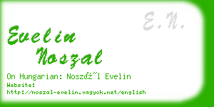 evelin noszal business card